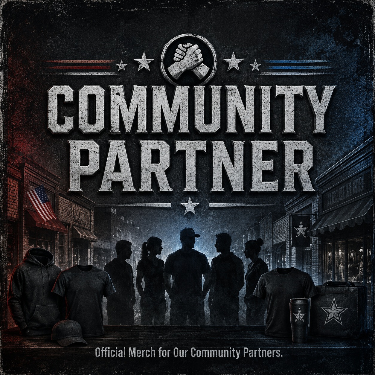 Community & Partner Merch. Official merch for our community partners.