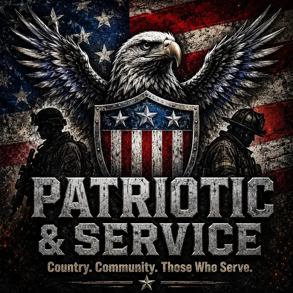 Patriotic & Service. Country. Community. Those who serve.